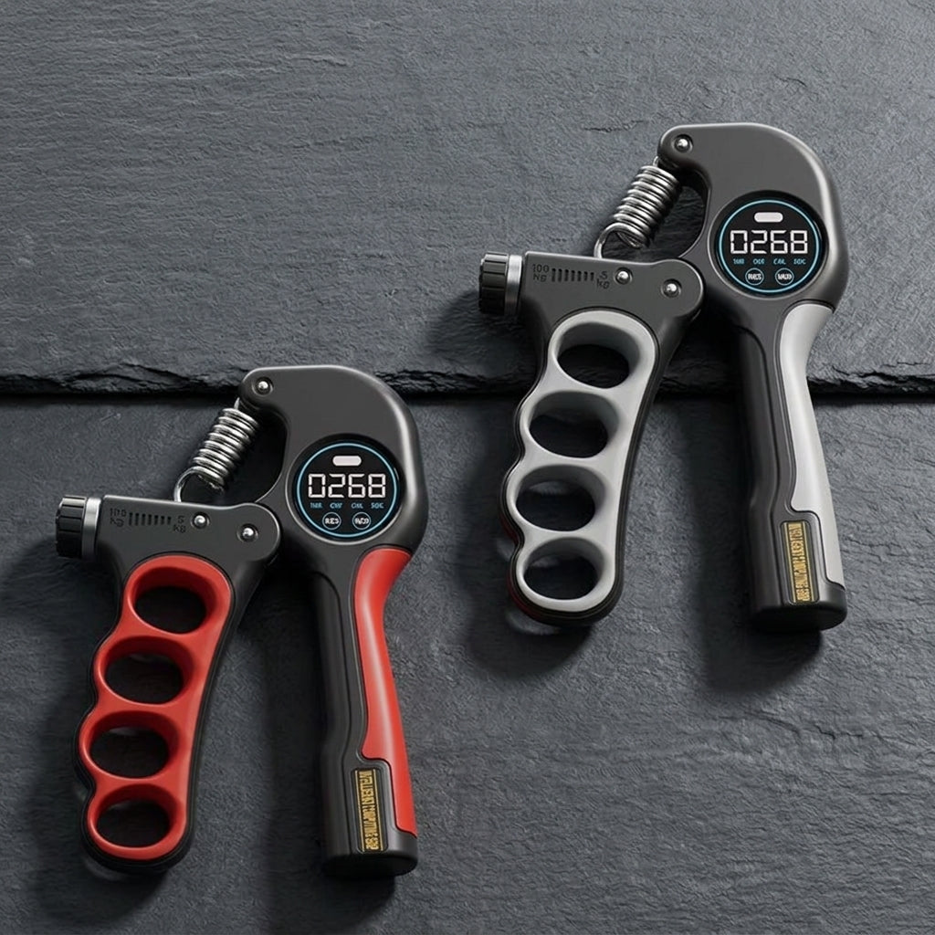 LCD Digital Count Hand Gripper Adjustable Finger Exerciser
