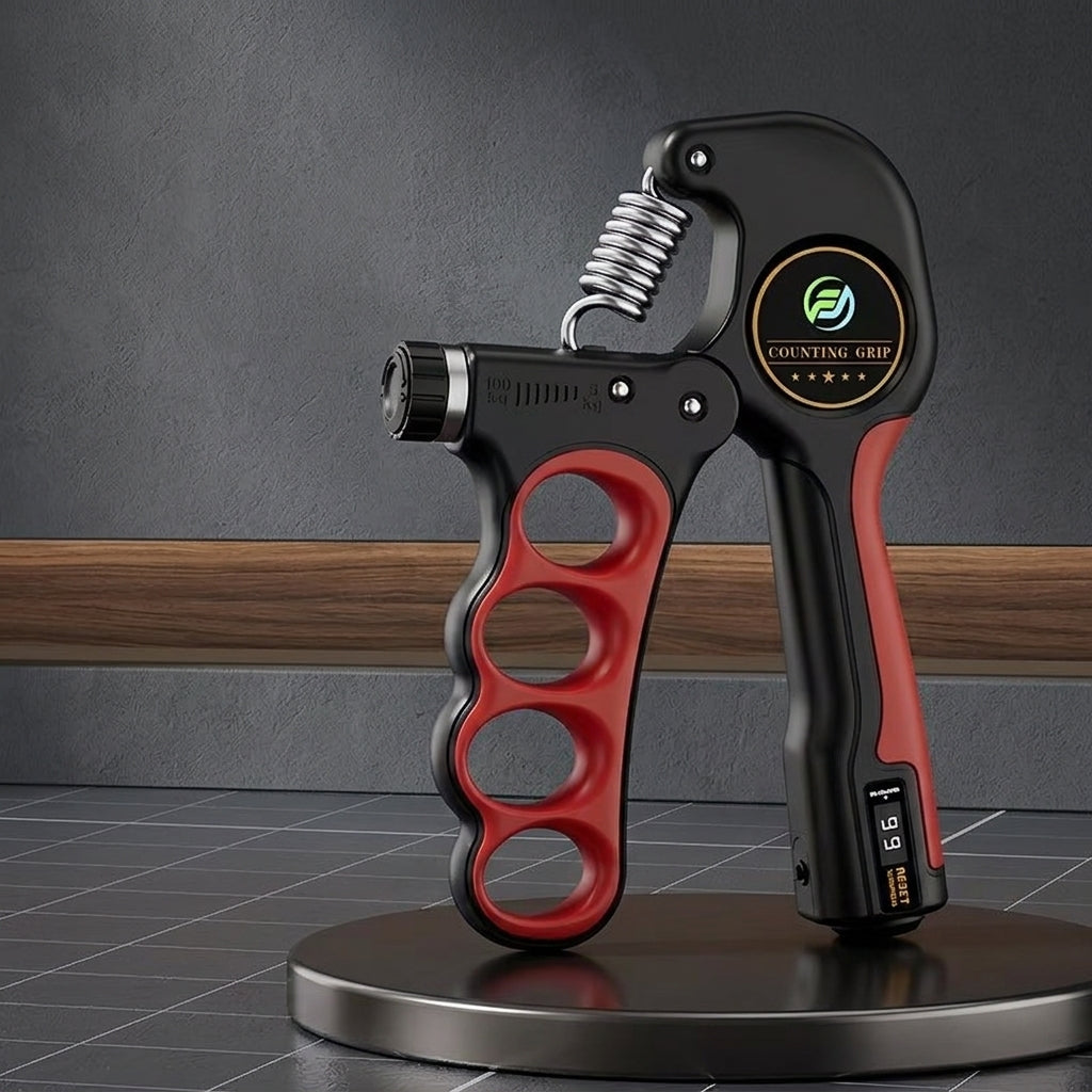 LCD Digital Count Hand Gripper Adjustable Finger Exerciser