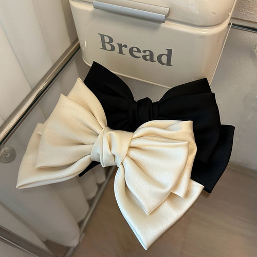 Luxury Satin Big Bow Hair Clip